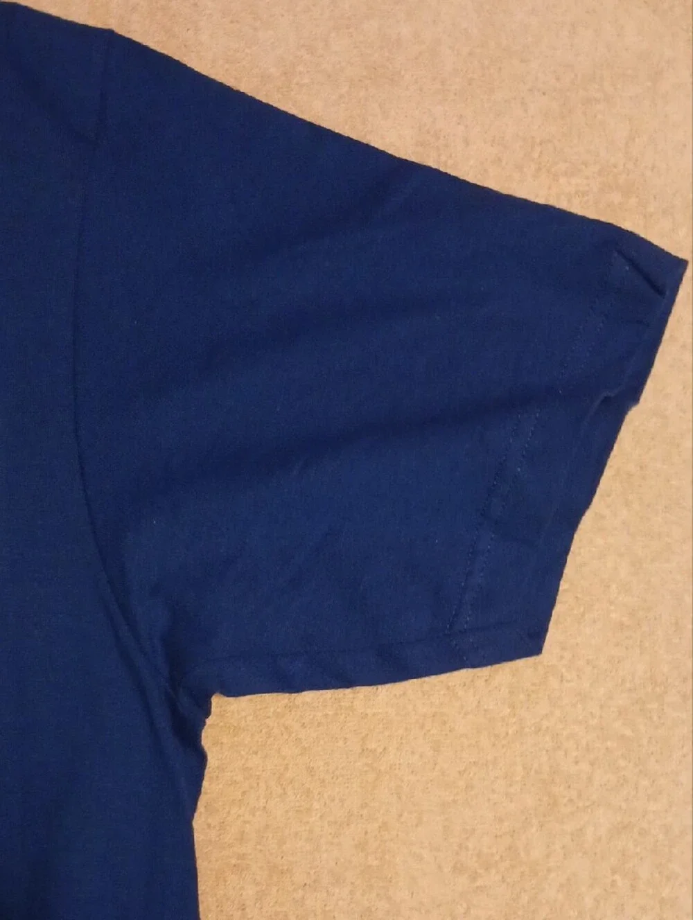 adidas Blue New York #2 Short Sleeve Jersey Tee with Orange Accents